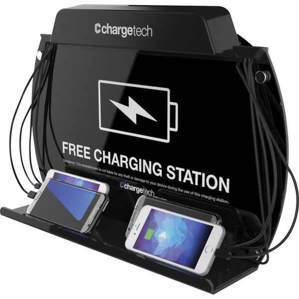 Chargetech Chargetech Wall Mount/Table Top Charging Station. Incl. 8 Braided CT-300061